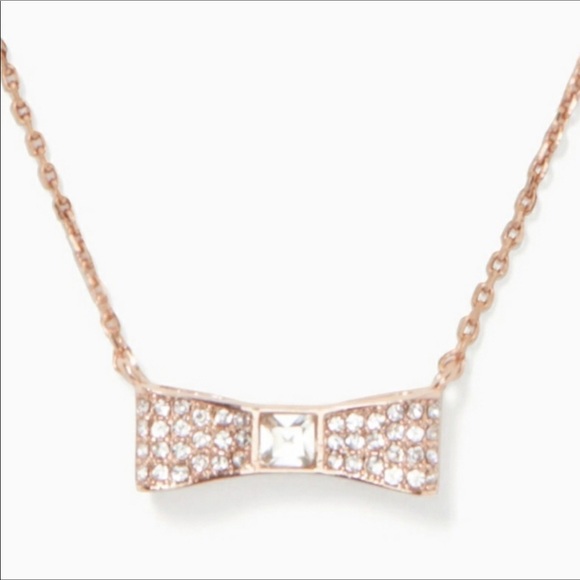 kate spade Jewelry - 🌹HP🌹Kate spade pave bow necklace. NWT!
